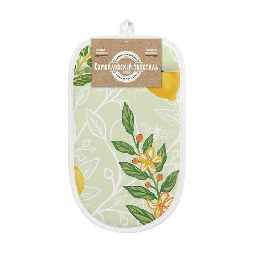 Прихватка рукавичка 25Х17 рогожка лимонный САД н-текс