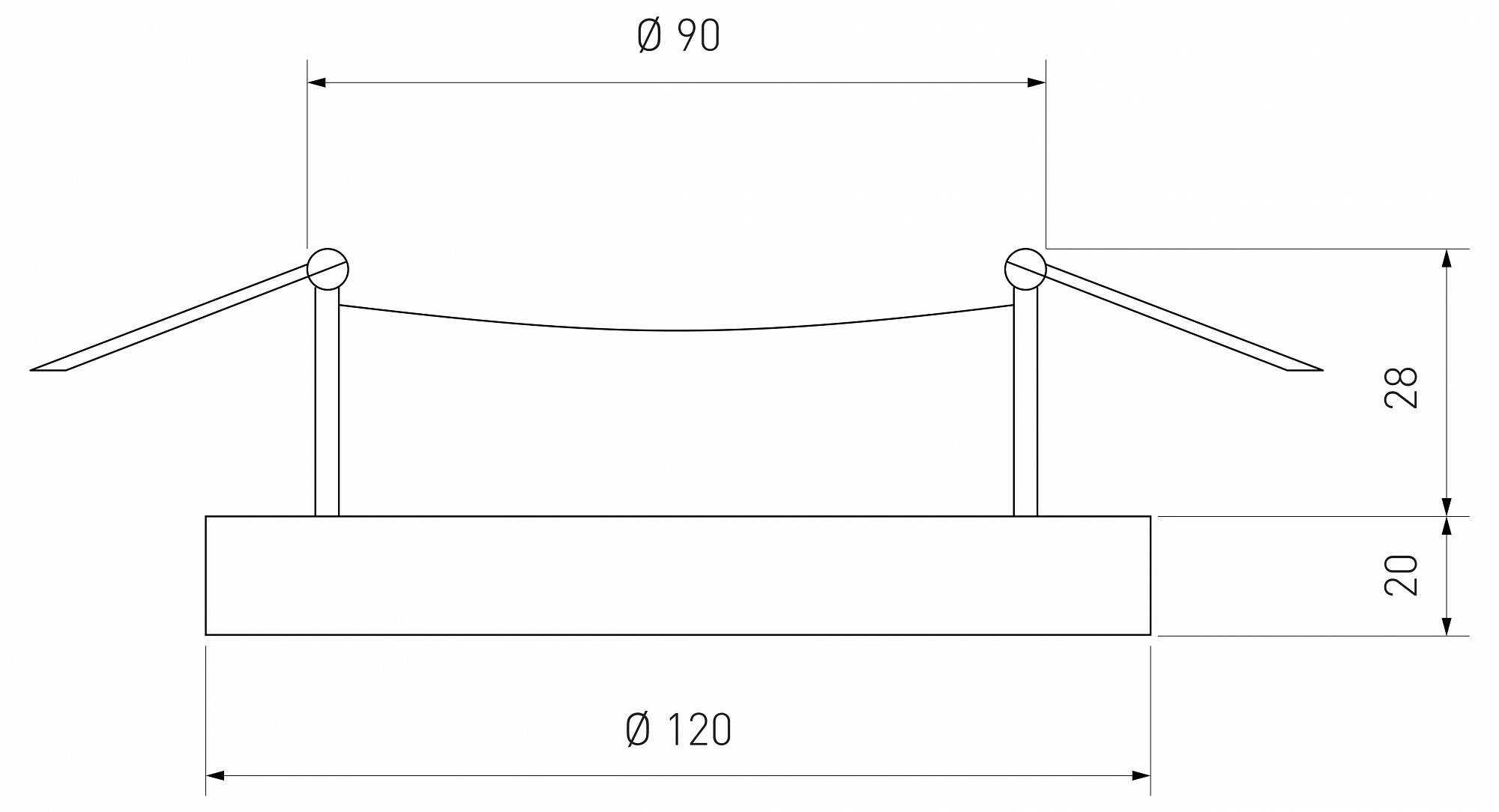 Спот точечный встраиваемый Elektrostandard 3023 под отверстие 90 мм с LED-подсветкой, 1 м², цвет прозрачный/белый - фото №3