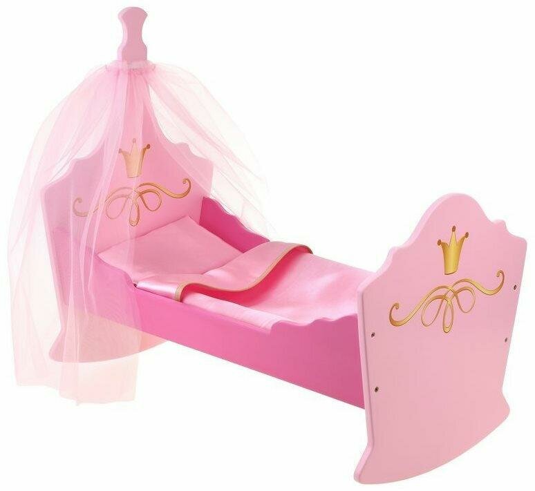 Мебель для кукол Mary Poppins "Принцесса", кроватка-люлька с балдахином
