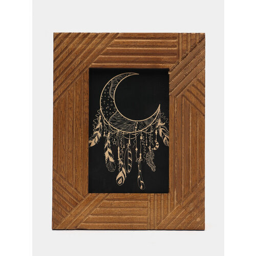 Рамка фоторамка 10х15 см А6 для фотографий грамот из мангового дерева Brauberg 391284 1559₽