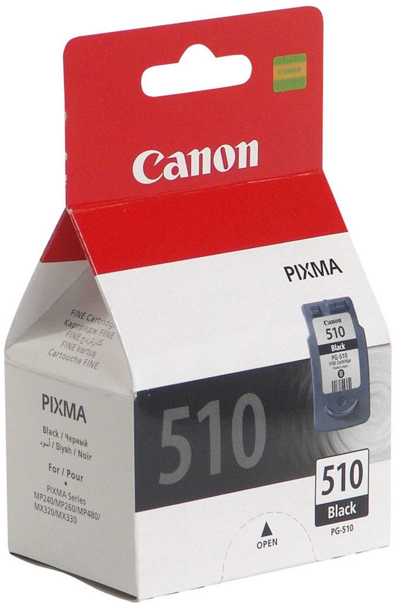 Картридж струйный Canon PG-510 (2970B007) чер для МР240/250/260/270/490/230