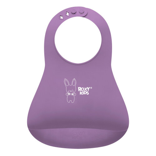Нагрудник Roxy-kids RB-402V мягкий фиолетовый