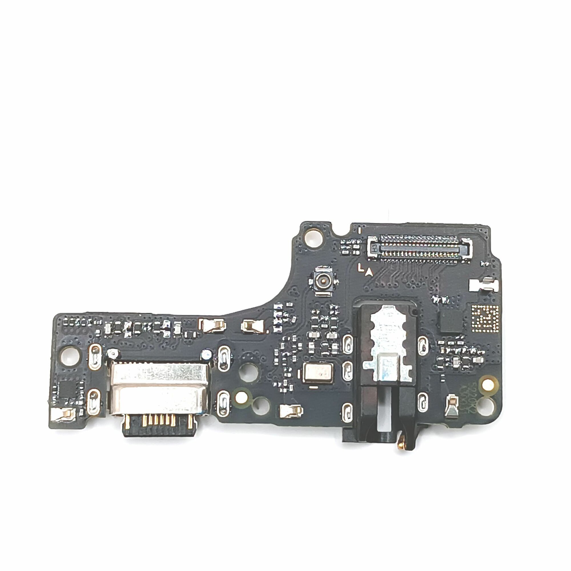 Нижняя плата (шлейф) для Xiaomi Redmi Note 10 с разъемом зарядки (питания) / гнездо зарядки Сяоми Редми Ноте 10 на системный разъем разъем гарнитуры и микрофон