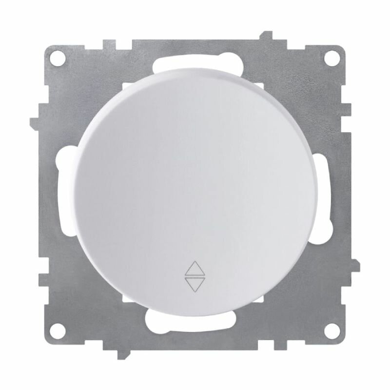 фото Переключатель OneKeyElectro Florence белый, 1-клавишный, 10АХ