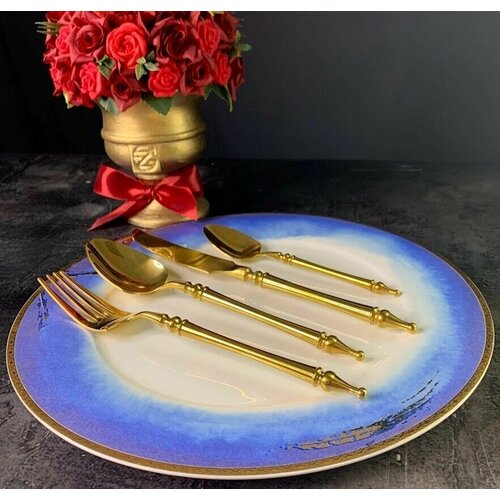 Набор стол приборов 24пр Золото П 197-022 13999₽