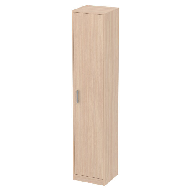 Шкаф Меб-фф Офисный шкаф СБ-2/З+С-17МВ цвет Дуб Молочный 40/37/200 см