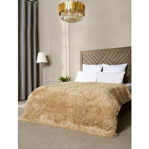 Теплый мягкий плед размером 200х220 см пушистый ворс 1850₽