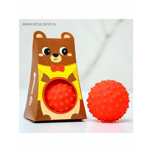 Развивающий массажный рельефный мячик для ванной Мишка 428₽