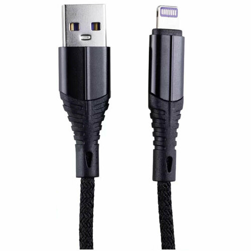 Кабель USB-A - Lightning 2m Zibelino ZDNC-APL-2M-BLK 21А черный 590₽