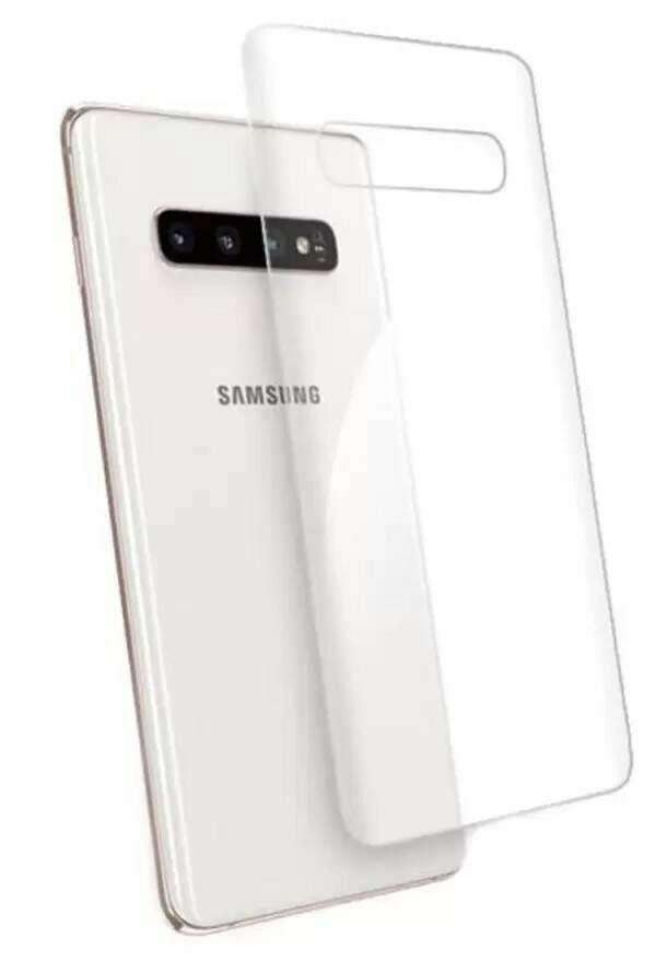 Пленка на заднюю панель LuxCase для Samsung Galaxy S10 0.14mm Transparent 86104 - фото №5