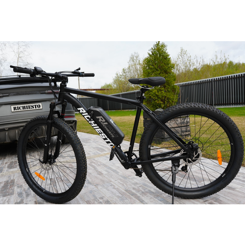 Электровелосипед полуфэтбайк Richiesto 297S Алюминиевая рама 21 36V12AH Спортивный Взрослый черный 57000₽