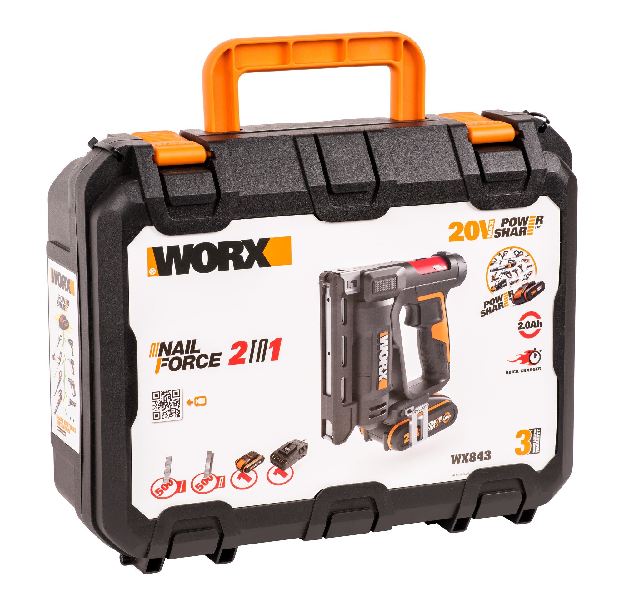 Степлер WORX 20V аккумуляторный - фото №11