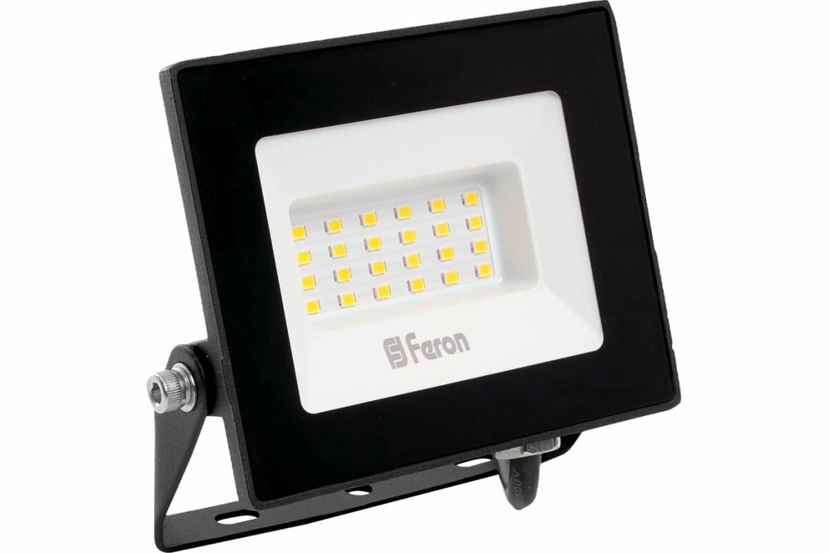 фото Прожектор светодиодный 30W 6500K 2850 Lm IP65 черный Feron