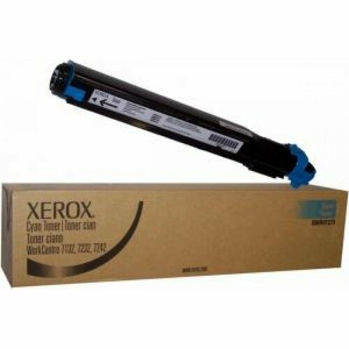 Тонер оригинальный синий (cyan) для Xerox WC 7132/7232/7242 (006R01273) картридж nv print совместимый 006r01273 cyan для xerox workcentre 7132 7232 42 8000k