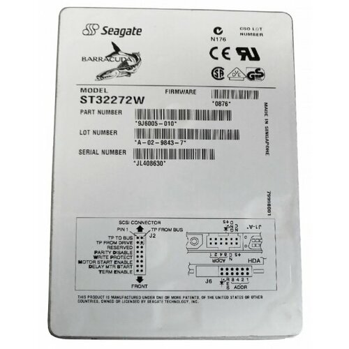 Жесткий диск Seagate ST32272W 2,3Gb 7200 U160SCSI 3.5