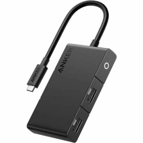 Хаб(разветвитель) Anker 332 USB-C Hub (5-в-1, 4K HDMI) A8356, черный