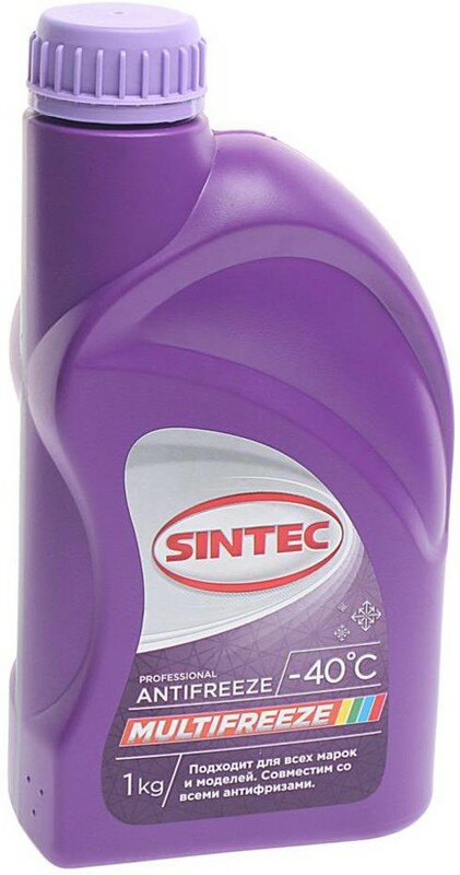 антифриз SINTEC Antifreeze Mulnifreeze G12 -40C 1кг - фото №3