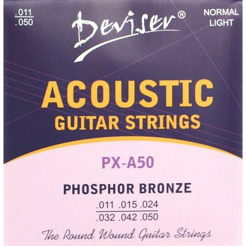 Струны для акустических гитар DEVISER PX-A50 490₽