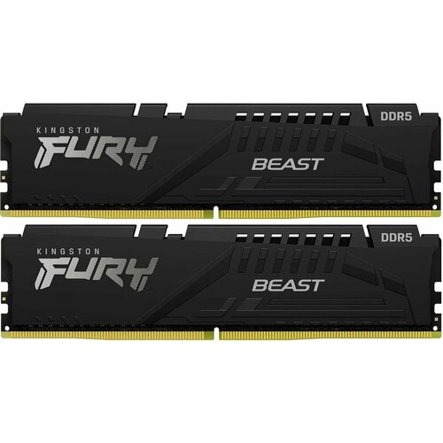 Оперативная память Kingston Fury Beast Black Expo KF552C36BBEK2-64 DDR5 - 2x 32ГБ 5200МГц DIMM Black Ret 3362400₽