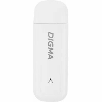 Digma Сетевое оборудование Dongle WiFi DW1960WH Модем 3G 4G USB Wi-Fi Firewall +Router внешний белый
