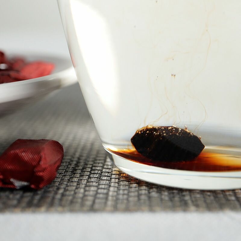 Смола Шу Пуэра Цитрусовый вкус Чен Пи Ча Гао 10 г. 14 шт, Чайная паста Cha Gao, Puer — фото 1