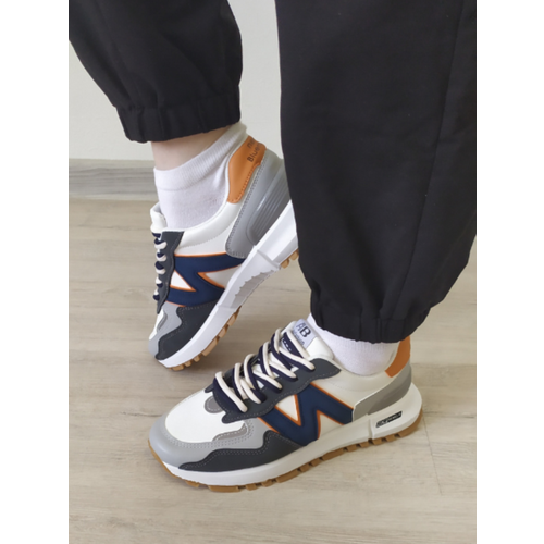 Кроссовки Aimosi, полнота 7, размер 37, белый, оранжевый кеды женские с оленями холщовые кроссовки на шнуровке спортивная обувь на плоской подошве большой размер 43 осень 2022