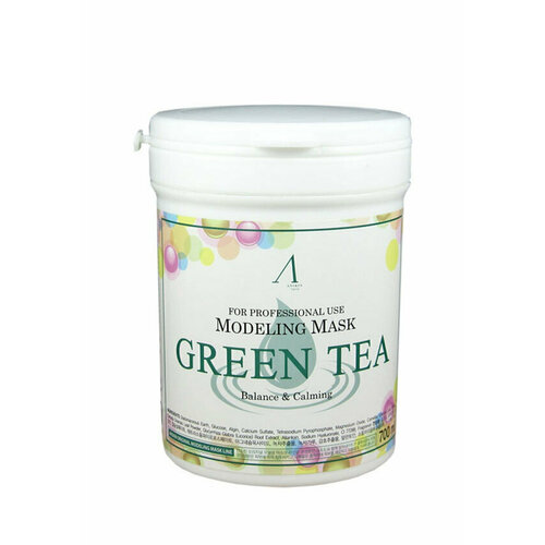 Anskin Маска альгинатная с экстрактом зеленого чая успокаивающая Green Tea Modeling Mask, 240г успокаивающая альгинатная маска с экстрактом зеленого чая green tea modeling mask refill anskin 25 г саше