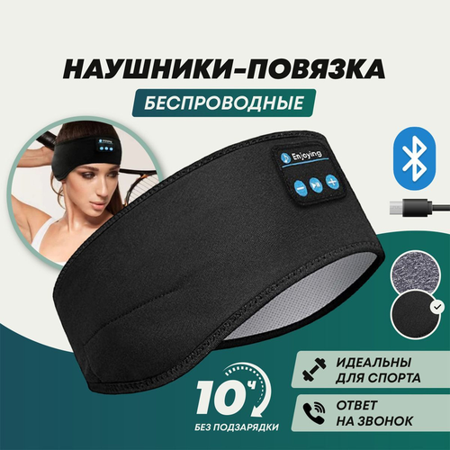 Беспроводная Bluetooth музыкальная спортивная повязка на голову 145000₽