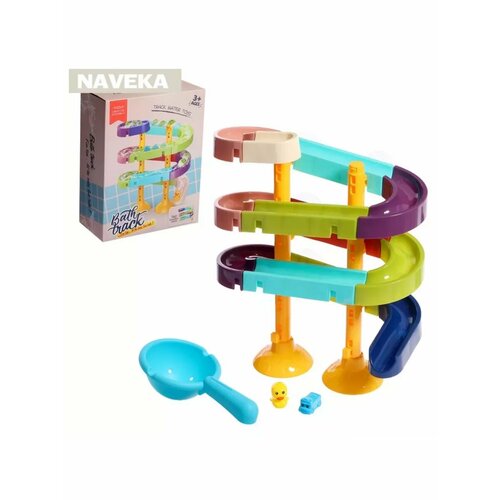 Трек для игры в ванной Утиный аквапарк на присосках 1309₽