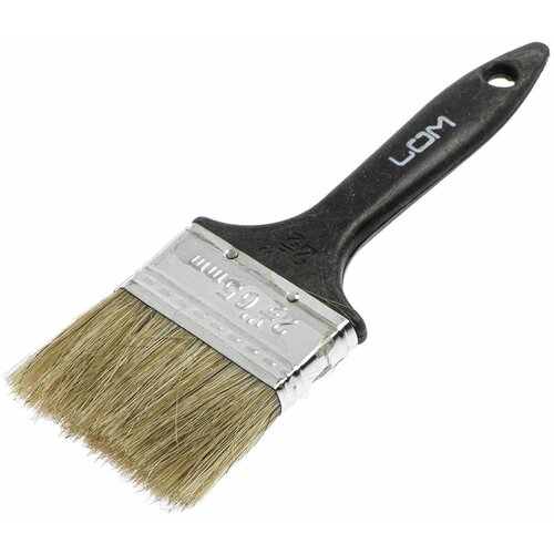 Кисть плоская ЛОМ натуральная щетина пластиковая рукоятка 25 63 мм 248₽