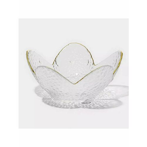 Салатник стеклянный фигурный Цветок 150 мл 125 см 913₽