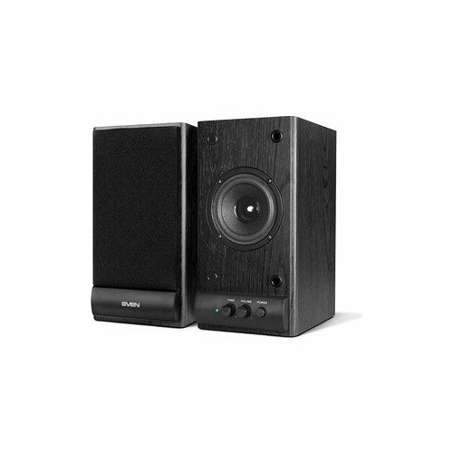 Колонки Sven деревянные АС SPS-609 10 Вт чёрный SV-0120609BK 494800₽