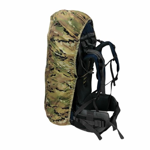 Чехол штормовой на рюкзак до 140 л камуфляж (мультикам) с фиксацией