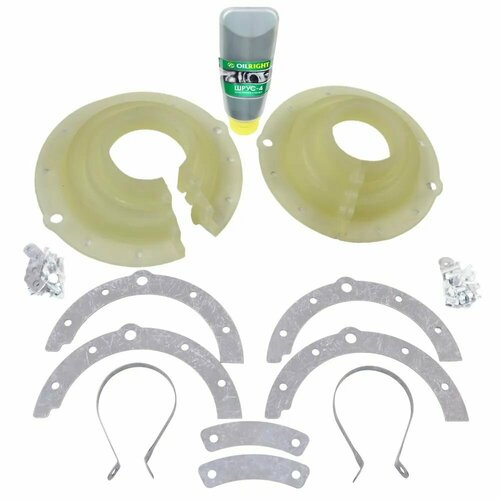 Пыльники поворотного кулака нового образца УАЗ с мостами Редукторный военный белый 2 шт 3406₽