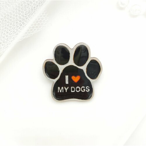 Брошь J.Mi, дерево, 1 шт., черный