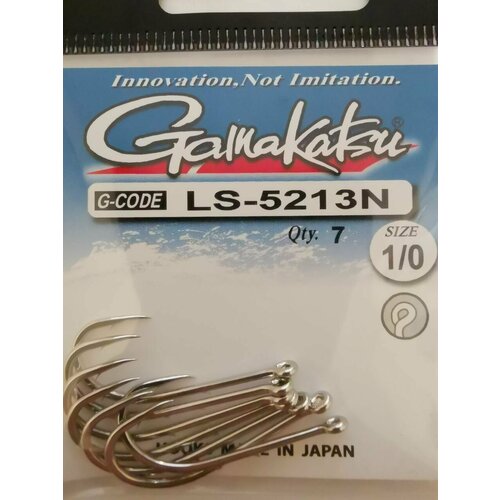 Крючки Gamakatsu LS-5213N № 1/0 (7шт)