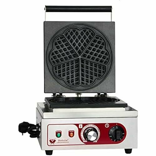 Вафельница Beeketal BWA-1P Gastro Professional с антипригарным покрытием вафельница для бельгийских вафель в форме сердечек с корпусом из нержавеющей стали непрерывная работа при температуре 50 300 C 4421000₽