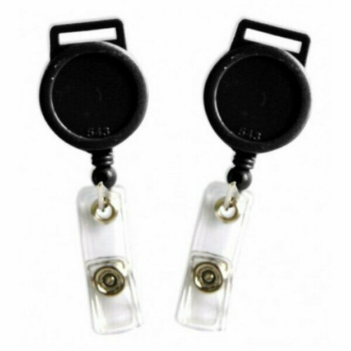 Держатель для бейджа круглый рулетка петля Т-543 BL черный JOtten 1 50 0 1200 80630 343₽