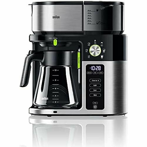 Бытовая капельная кофеварка Braun MultiServe с прямым выбором из 7 размеров порций черная 4112200₽