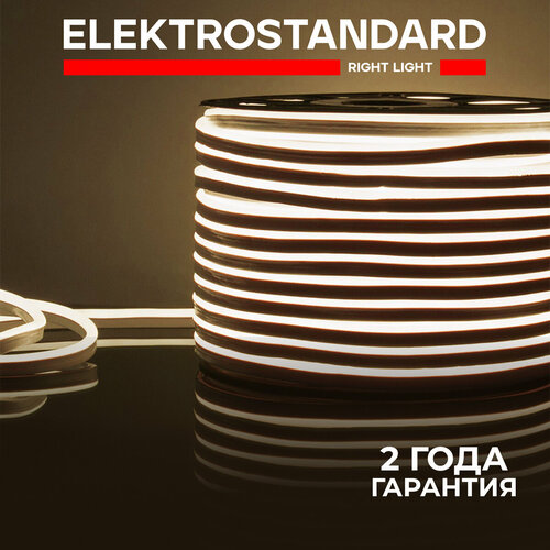 Уличный гибкий неон односторонний Elektrostandard LS001 220В 2835 9.6 Вт/м 120 Led/м 4200K дневной белый свет, 50 метров, IP67