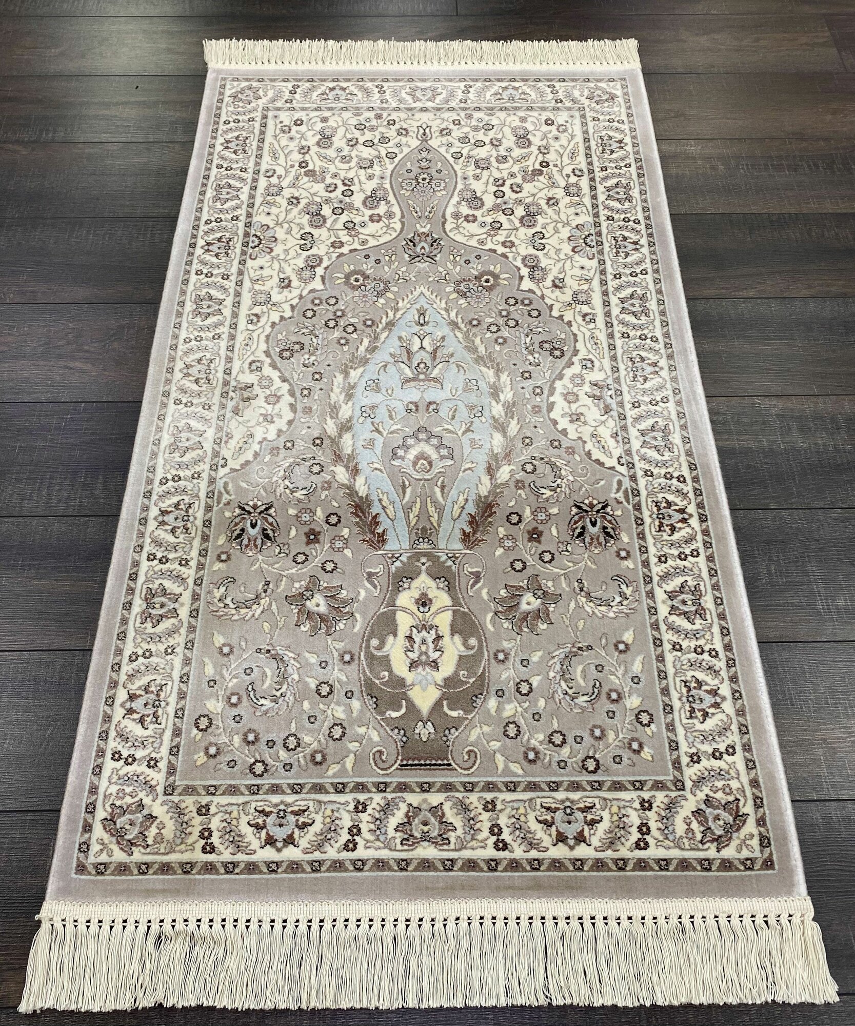 Ковер Roger Vanden Bergh Unique, для Намаза, хлопок, бамбуковый шёлк, 0,6 м x 1,1 м — фото 1