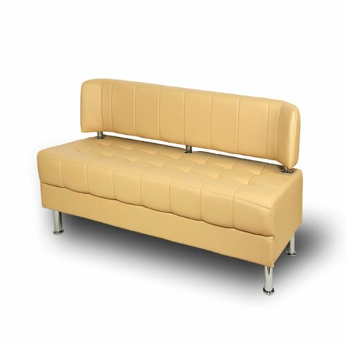 Диван Прага/130 бежевая экокожа