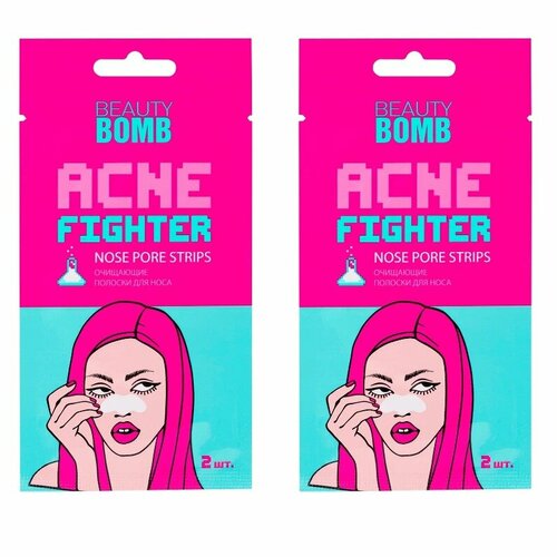 Очищающие полоски для носа Beauty Bomb Acne Fighter в наборе 2шт 2 уп 622₽