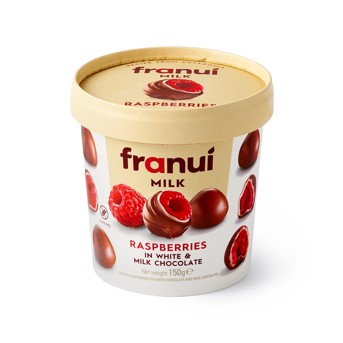 Конфеты Franui "Малина в шоколаде", замороженные, в картонном стакане, 150 г
