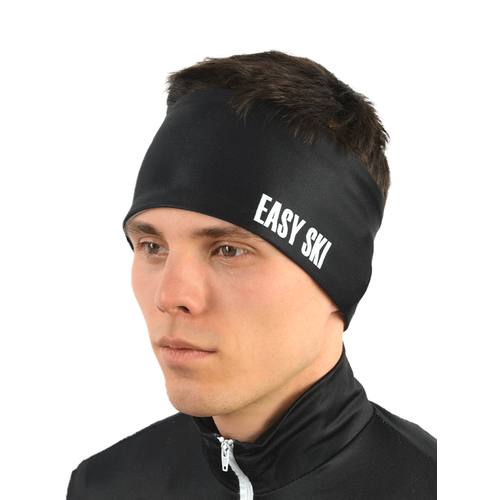 фото Повязка easyski повязка спортивная бандана унисекс для взрослых и детей, размер s, черный/белый
