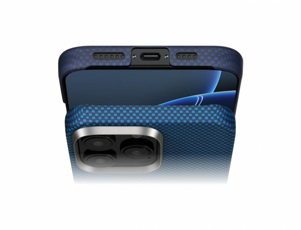 Чехол PITAKA Tactile Woven Case для iPhone 16 Pro Max - Over The Horizon — фото 1