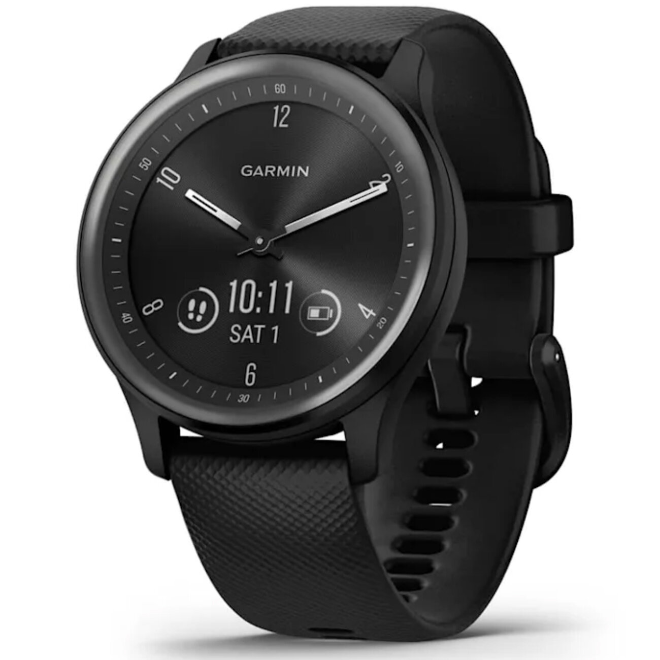 Умные часы Garmin Vivomove Sport Black Case and Silicone Band with Slate Accents (010-02566-00)