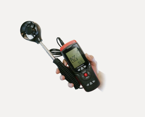 Изображение товара Анемометр термометр цифровой - термоанемометр портативный Hti-GT 8913 (черн) (E1857EU). Измеритель скорости ветра крыльчатый