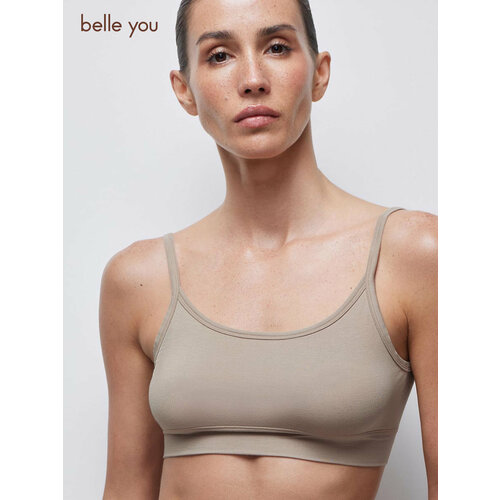 фото Топ belle you bamboo nude, размер s, бежевый