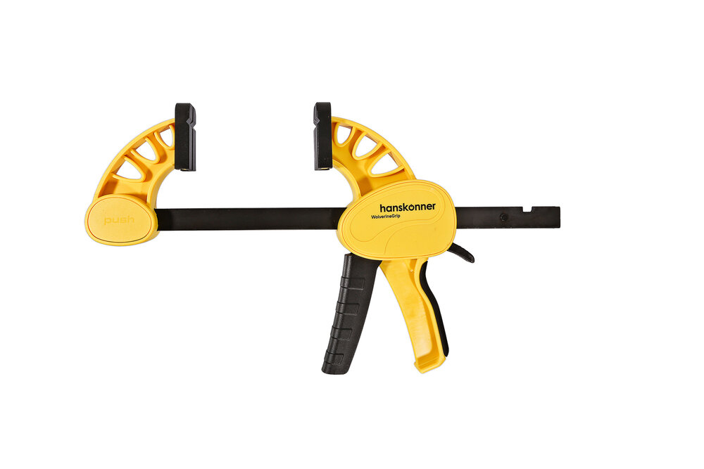 Струбцины Струбцина быстрозажимная, 150мм, 180-200кгс, сжим-разжим, hanskonner